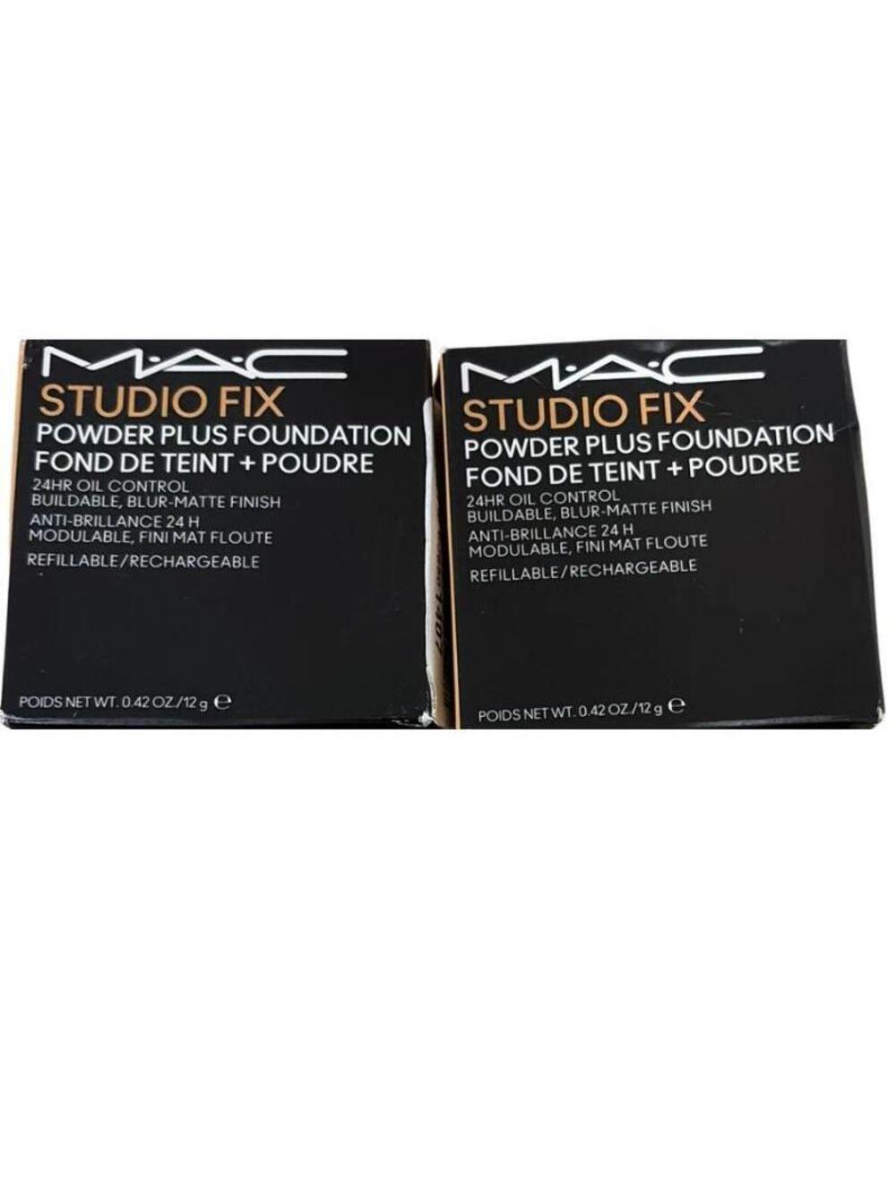 MAC Studio Fix Powder Plus Foundation NC30 15g 0.52oz 2 Pack New